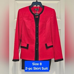 John Meyer Collection 2-pc Fully Lined Skirt Suit, NWT, Size 8